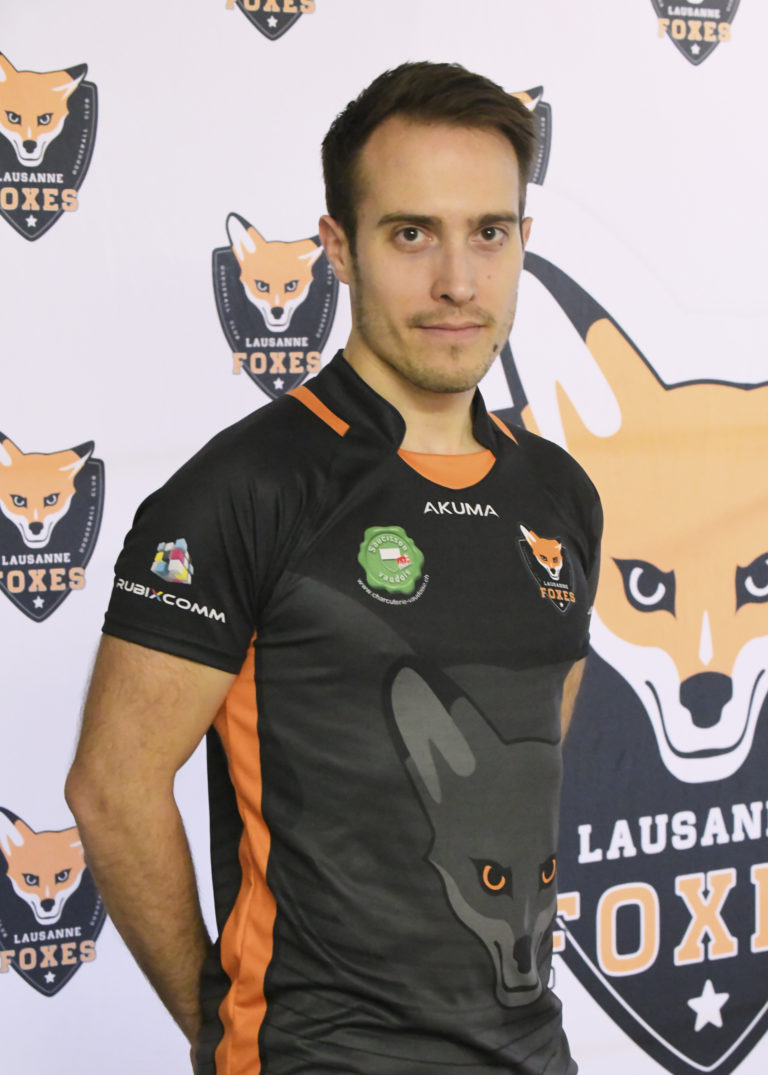 Lausanne Foxes Dodgeball Joachim Jeanneret Portrait