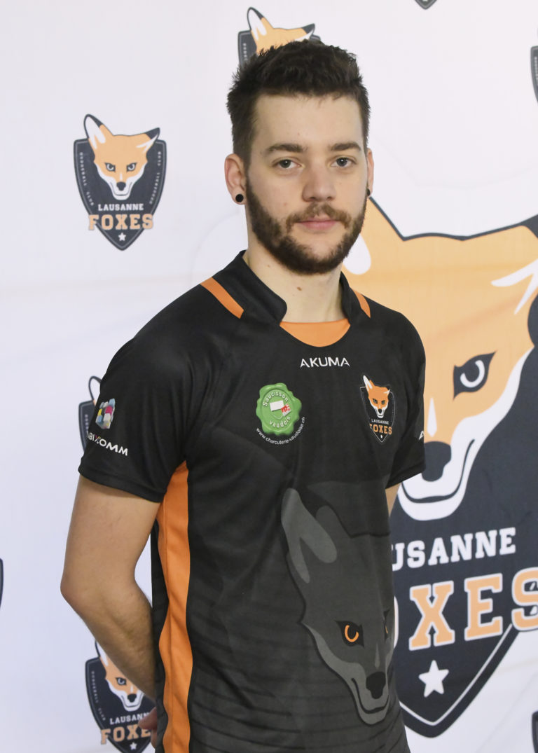 Lausanne Foxes Dodgeball Vincent Morier-Genoud Portrait