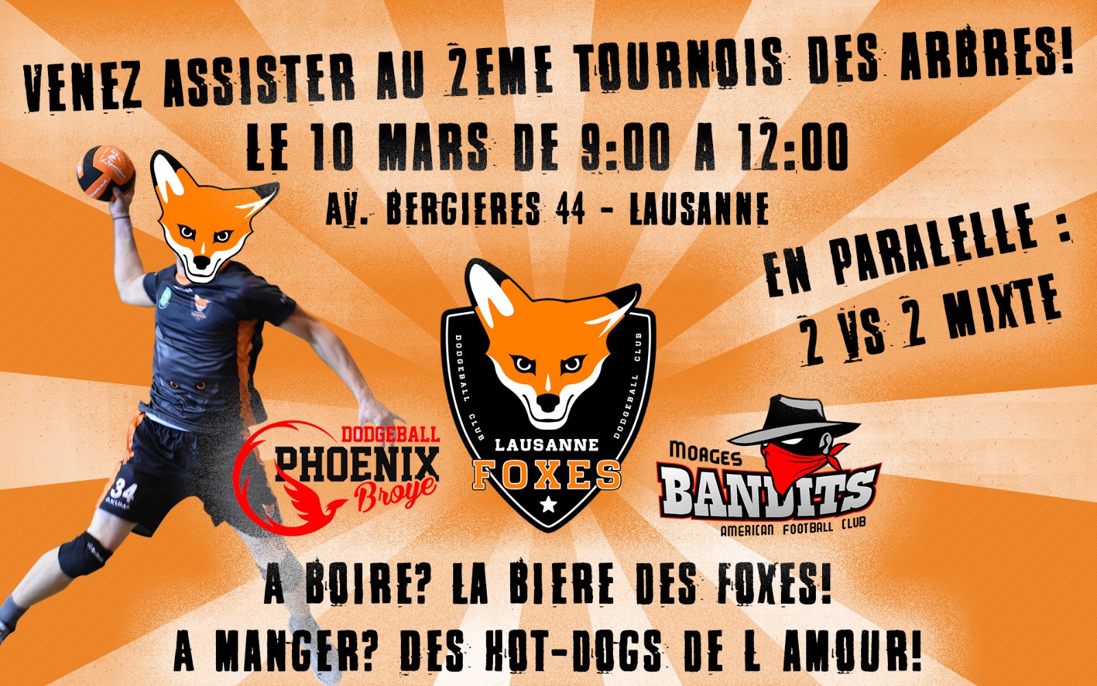 Lausanne Foxes Dodgeball Tournoi des Arbres