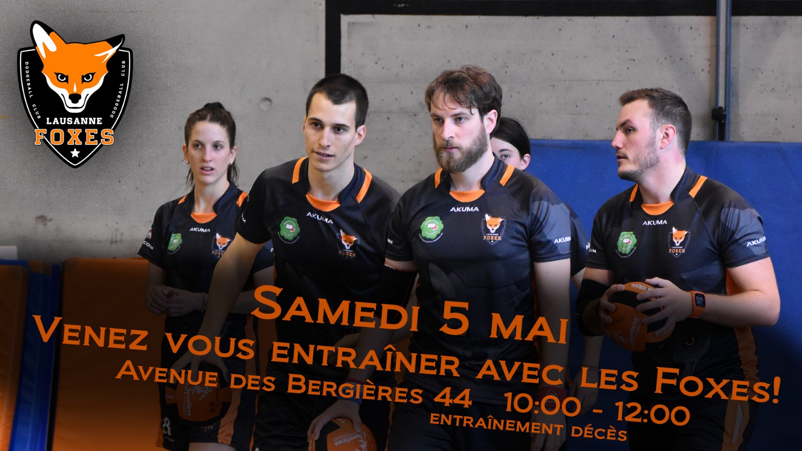 Lausanne Foxes Dodgeball Entrainement ouvert 5 mai